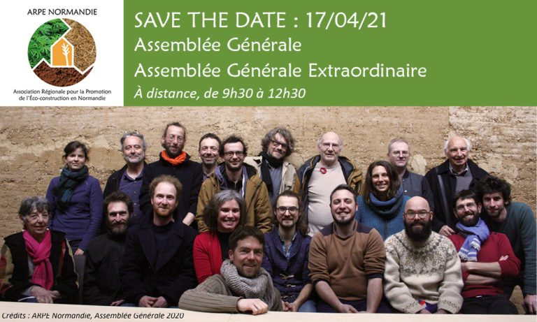 SAVE THE DATE : 17/04, Assemblée Générale & Assemblée Générale Extraordinaire de l’ARPE Normandie