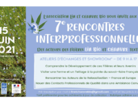 15/06 : rdv aux rencontres interprofessionnelles lin bio & chanvre textiles