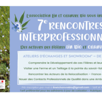 15/06 : rdv aux rencontres interprofessionnelles lin bio & chanvre textiles