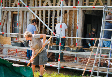 Chantier torchis, Le Perrey ©ARPE Normandie