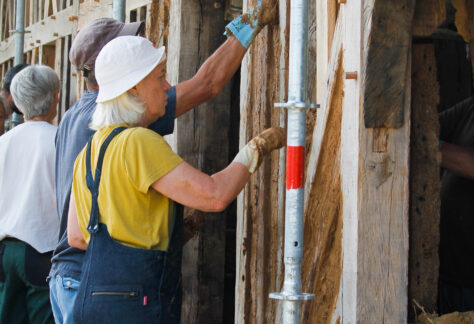 Chantier torchis, Le Perrey ©ARPE Normandie