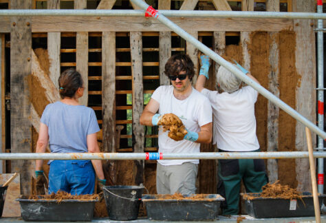 Chantier torchis, Le Perrey ©ARPE Normandie