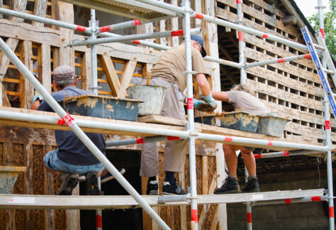 Chantier torchis, Le Perrey ©ARPE Normandie