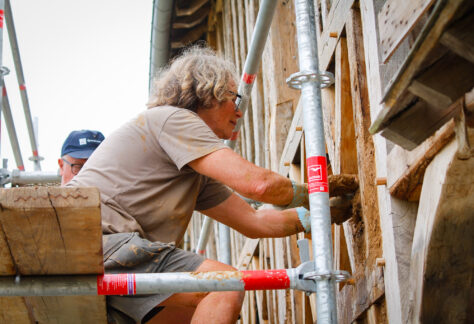 Chantier torchis, Le Perrey ©ARPE Normandie