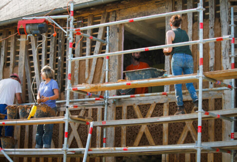 Chantier torchis, Le Perrey ©ARPE Normandie