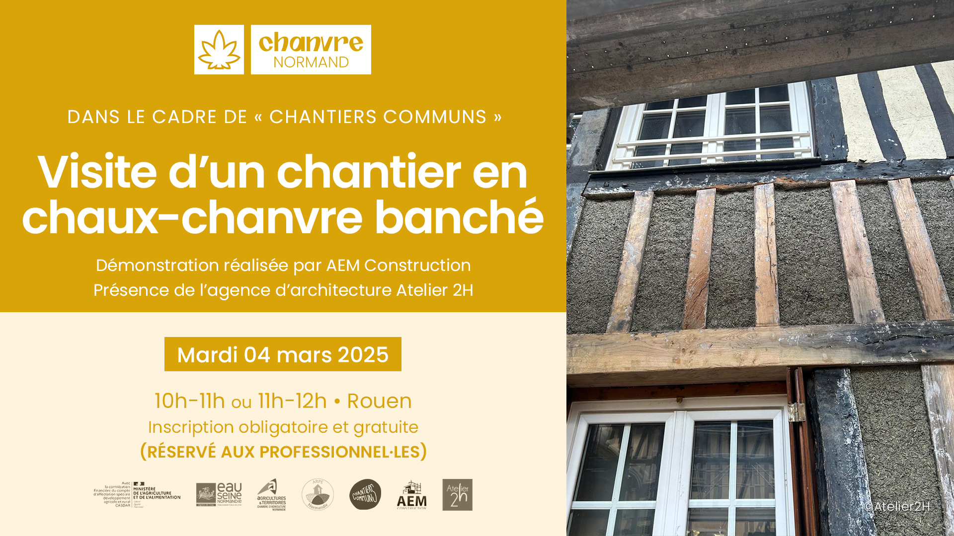 Lire la suite à propos de l’article Visite de chantier | Démonstration de chaux-chanvre banché