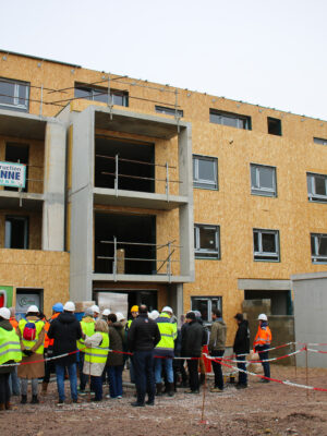 Visite paille hachée Partélios, Cagny (14) ©ARPE Normandie