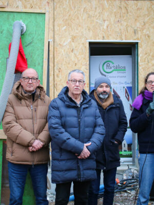 Visite paille hachée Partélios, Cagny (14) ©ARPE Normandie