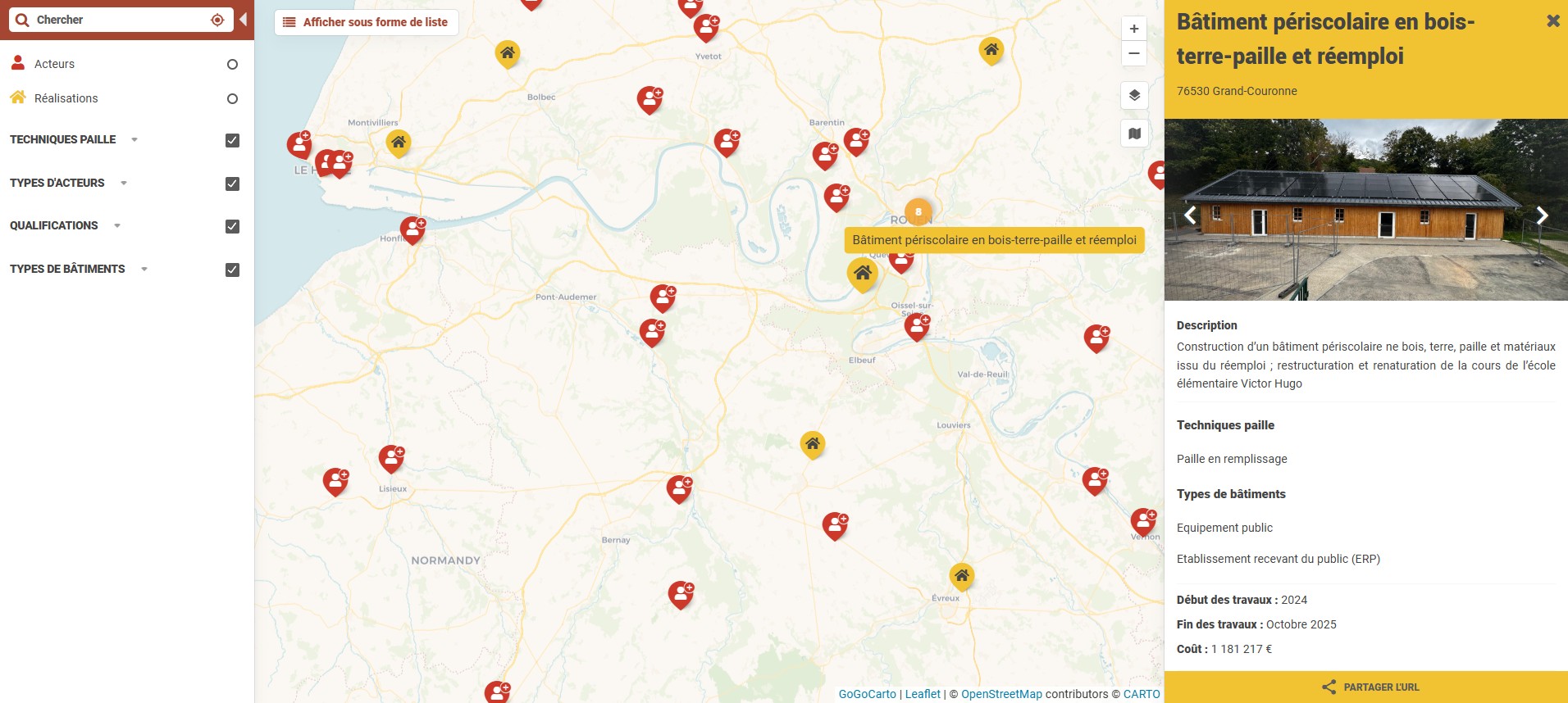 Lire la suite à propos de l’article Découvrez la nouvelle carte de la construction paille en Normandie !